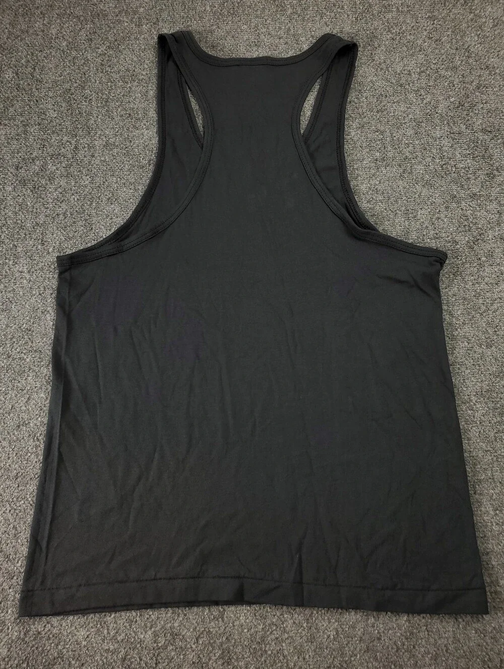 Vintage Franklin Sports Tank Top Large Black Racerback USA 90s Single Stitch